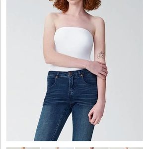 Universal Standard White Bandeau top